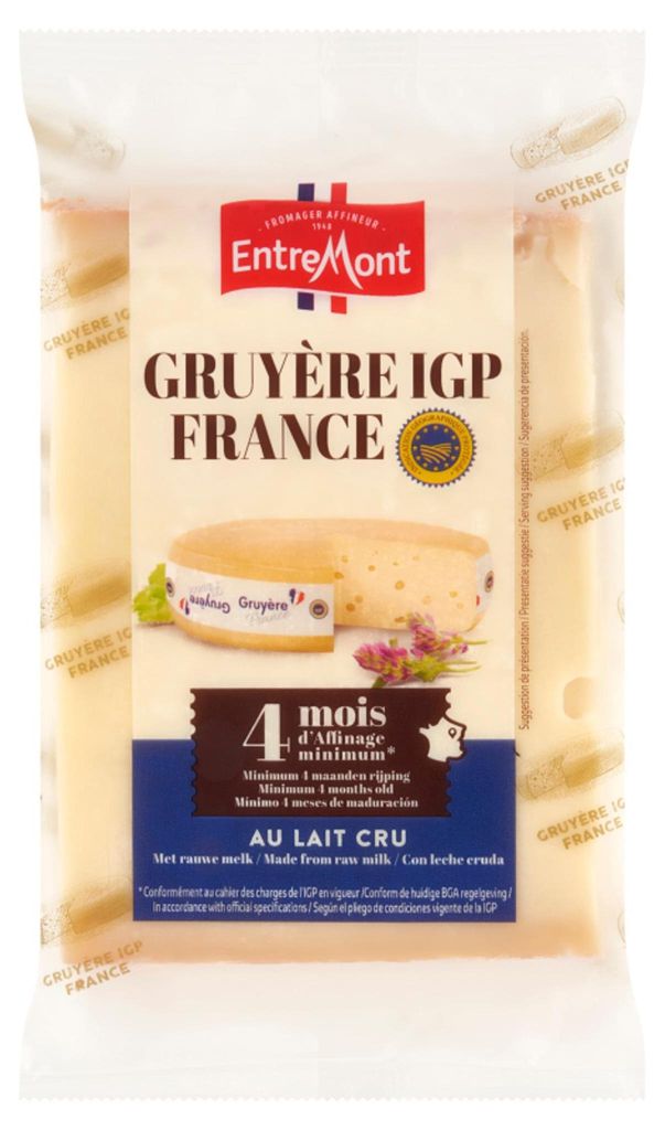Fromage Gruyère, produit de France, poids net : 200 g, Image du produit 
