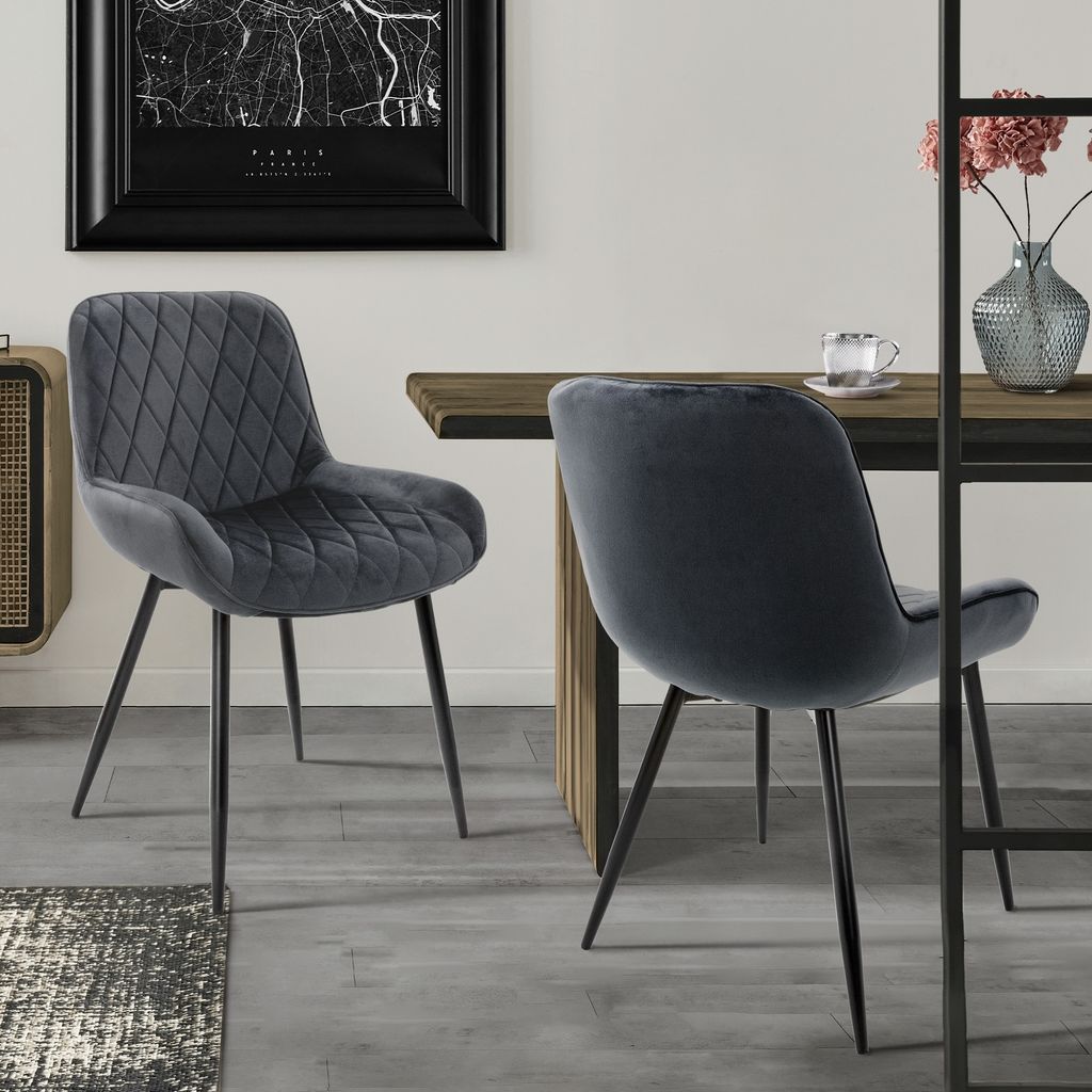 ML-Design sada 2 jídelních židlí s opěradlem a područkami, Obrázek produktu 