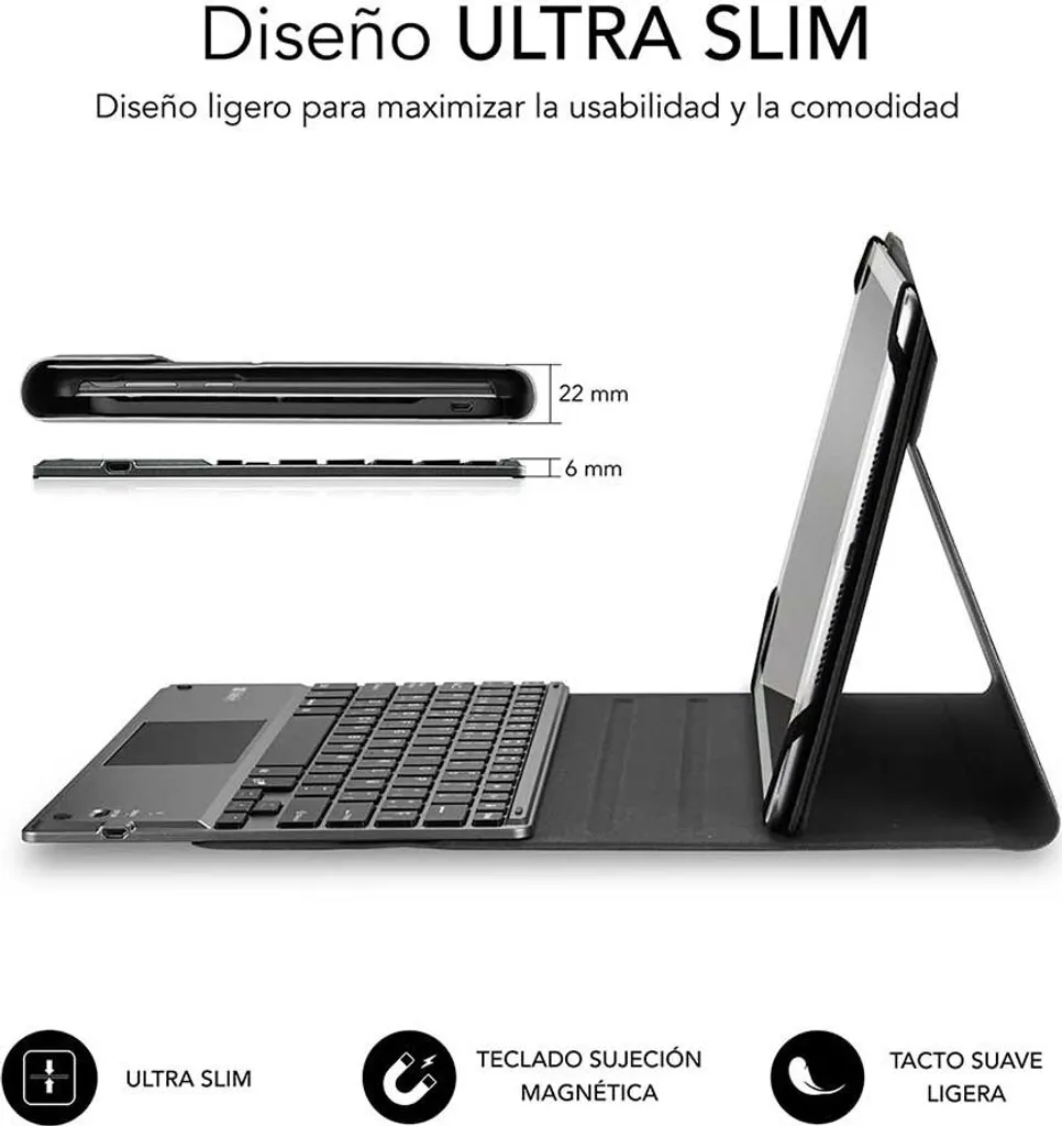 Recensione Subblim Keytab Pro: Custodia Tastiera Bluetooth Touchpad - 6