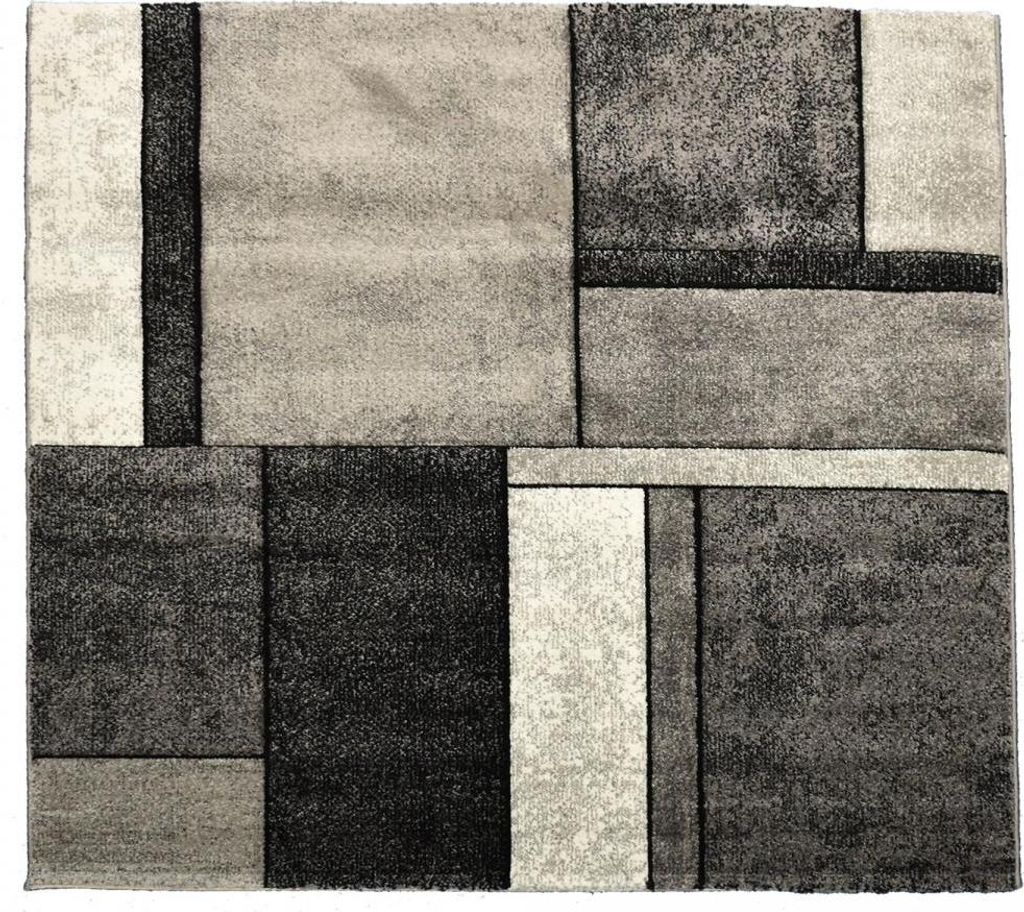 Wohn- und Schlafzimmerteppich mit gewebtem geometrischem Muster BI 61