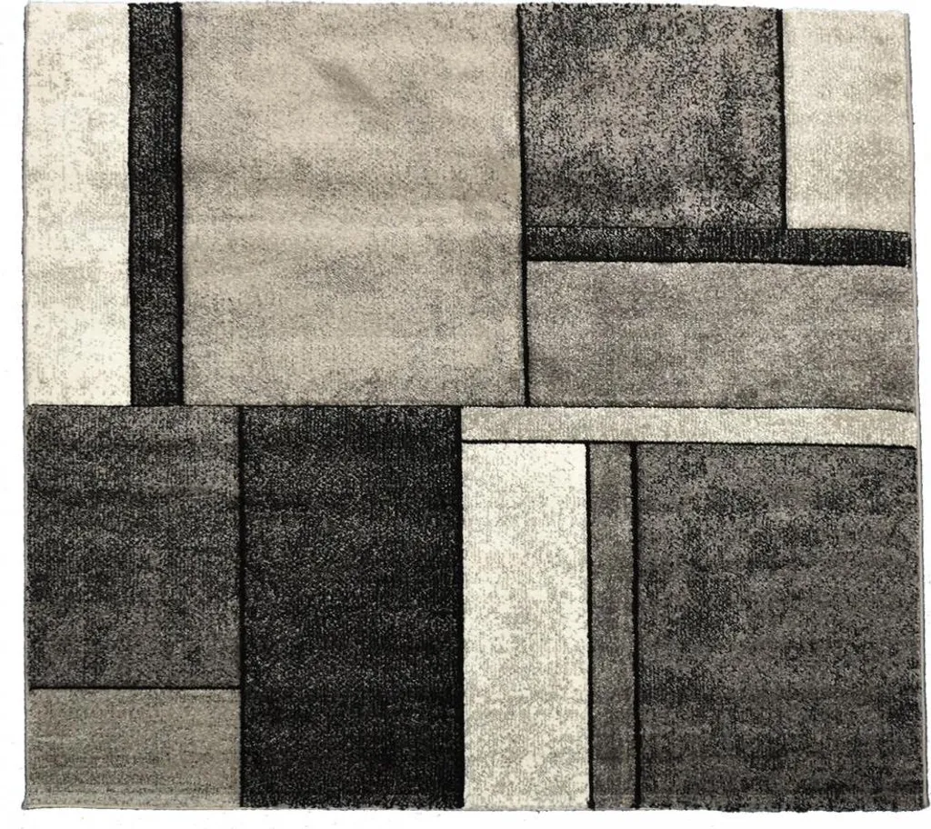 Tapis de salon BI 61 anti-poussière et résistant motifs géométriques