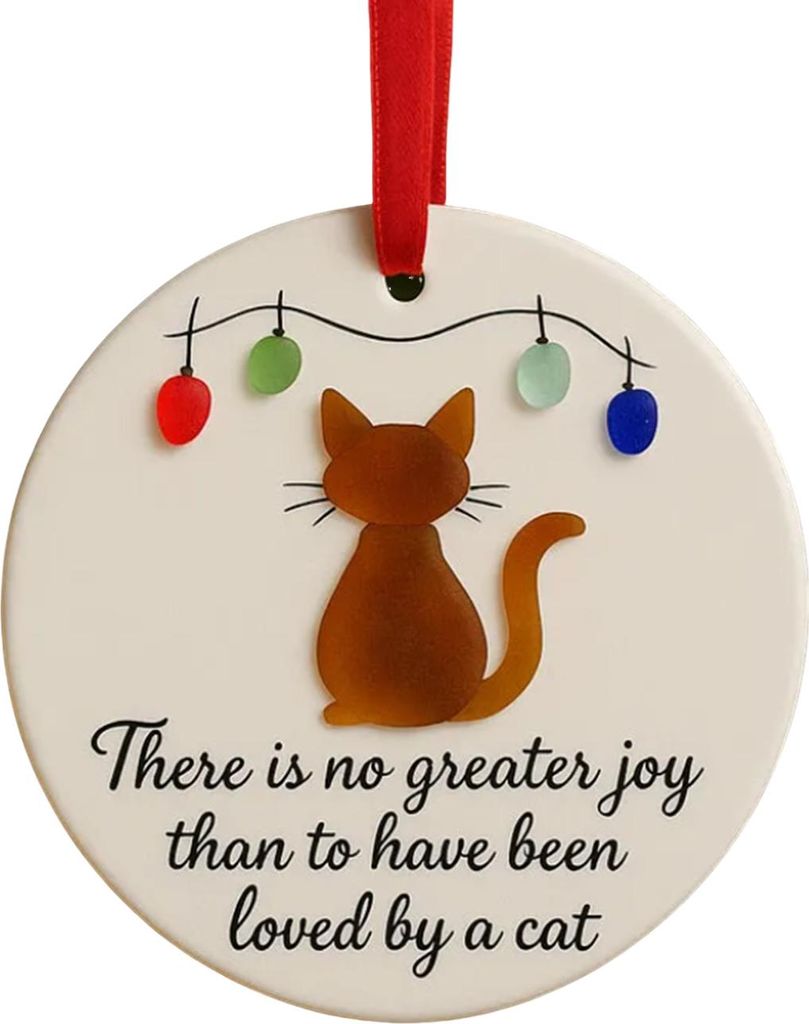 Seeglas-Kunst, Tier-Ornament, Haustier-Gedenkstätte, Weihnachtsbaum-Hängedekor, Andenken, Geschenk für Katzen- und Hundeliebhaber, Urlaubs- und ...