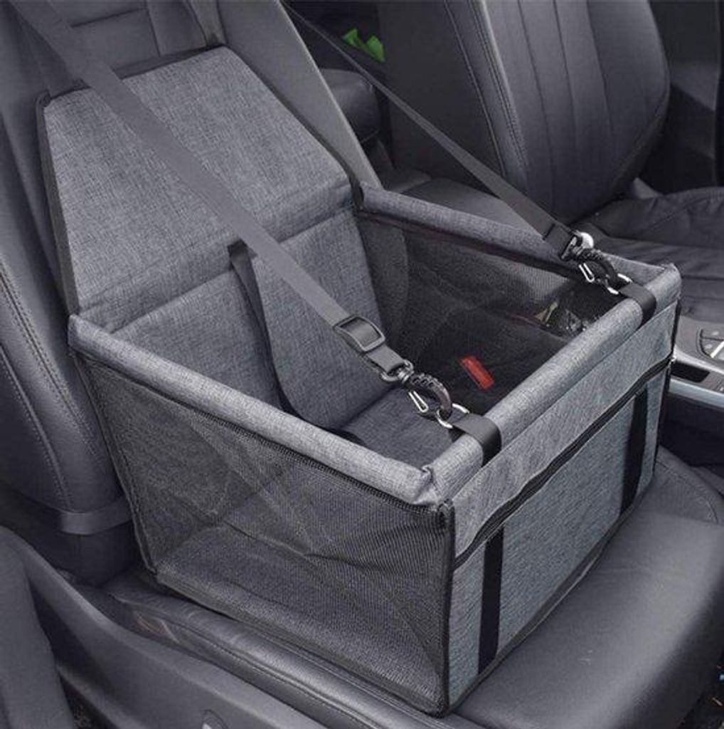 Hunde-Automatikstuhl, wasserdicht atmender Haustier-Booster mit Sicherheitsfunktion, waschbar, Frosted Oxford-Stoff, Auto-Haustier-Rucksack