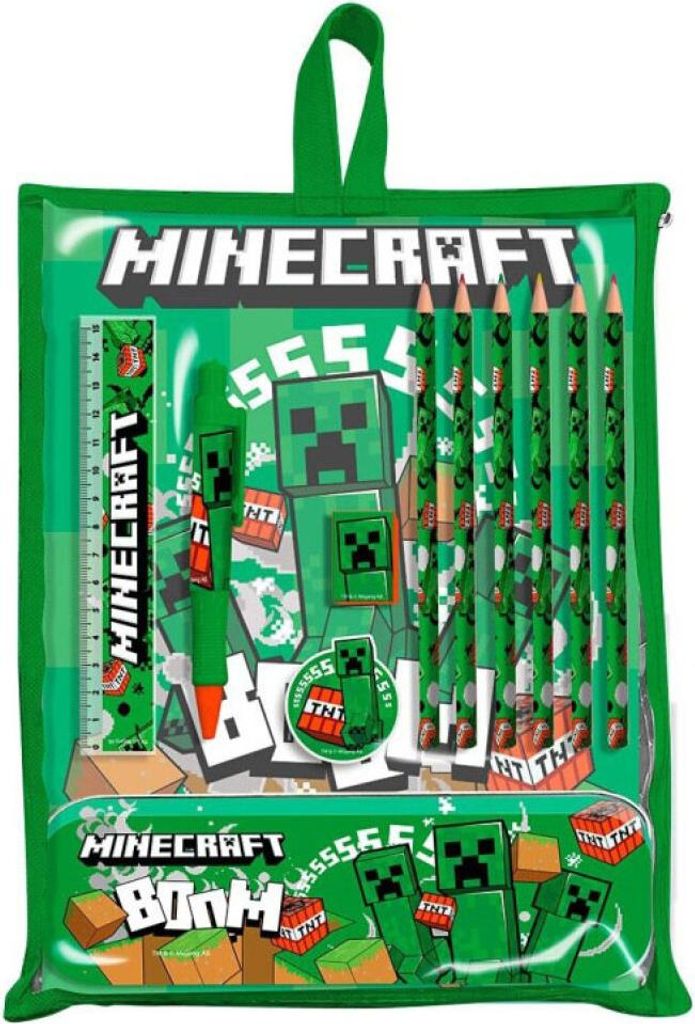 Minecraft Boom Schreinset mit Halter Produktbild 