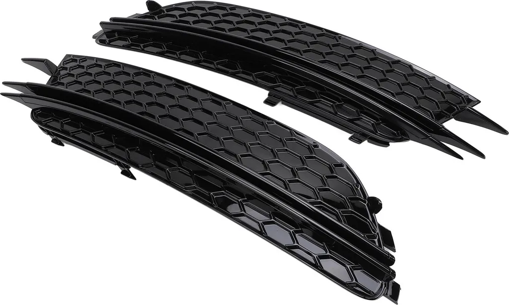 Paire de Grilles Antibrouillard Look Élégant Noir Laqué Audi A6 4G0807681