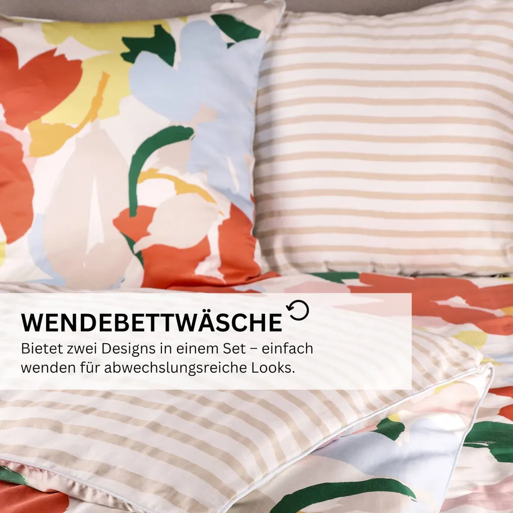 Linge de lit 135x200 Esprit Rita+Greta pour chambre d'adulte et enfant - 3