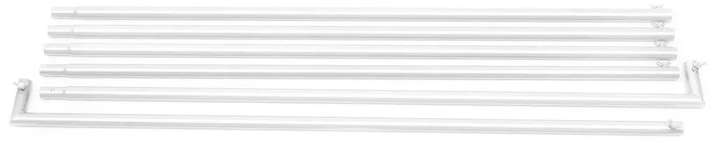Support Fond de Scène Métal Blanc : Structure Stable 2,1x2,1m Pro