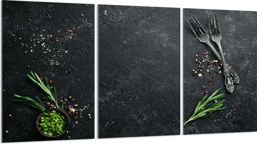 Coprifornelli Vetro Ceramica Ardesia 3 Pezzi 30x52 per Induzione e Gas