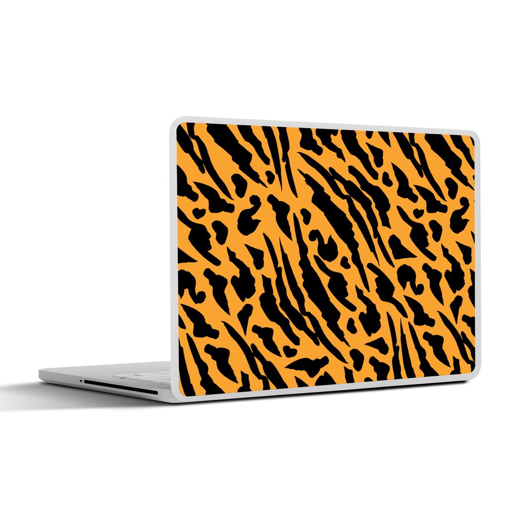 MuchoWow Laptop Aufkleber Sticker Cover Muster - Haut - Tigerdruck 32.5x23.5 cm - Sticker für Laptop - Selbstklebend