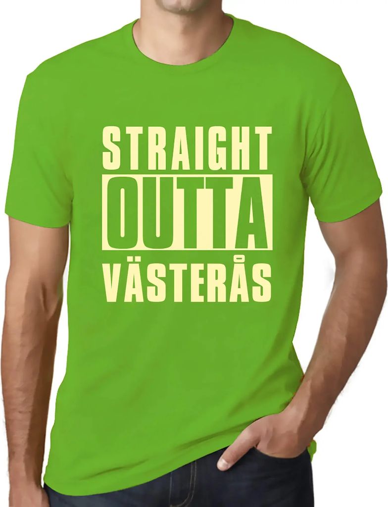Herren Grafik T-Shirt Direkt aus Västerås – Straight Outta Västerås – Öko-Verantwortlich Vintage Jahrgang Kurzarm Lustige Druck Geburtstag...