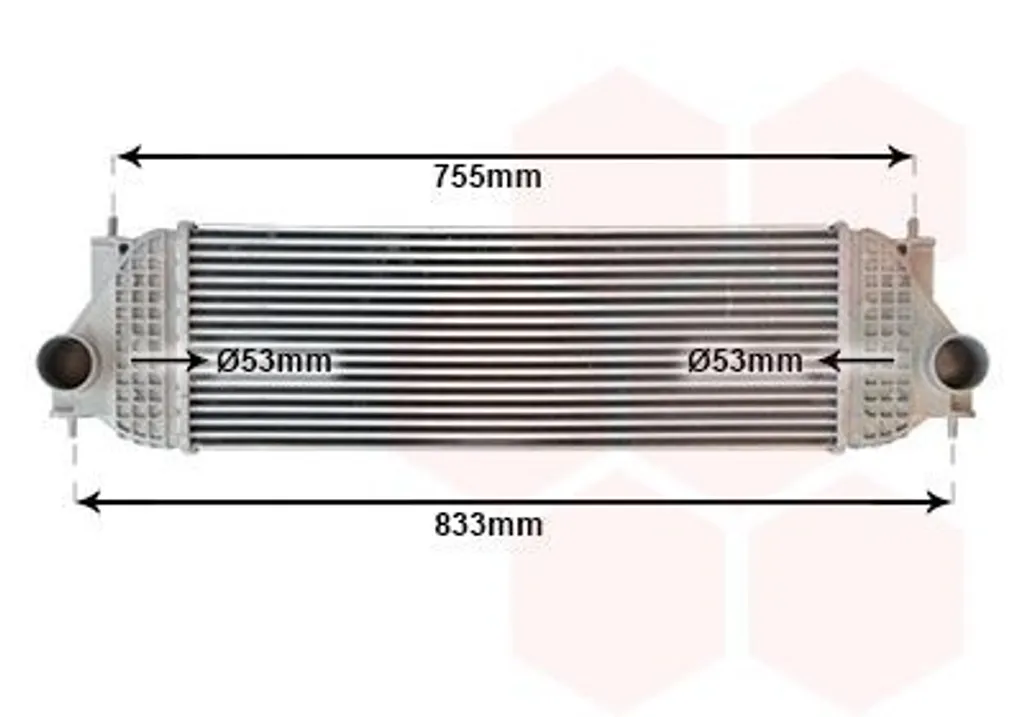 Intercooler VAN WEZEL 52014134 pour SUZUKI Grand Vitara II Turbo Diesel
