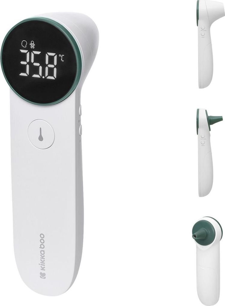 Kikka boo Infrarot Thermometer Minze 3 Modi eingebauter Speicher LED-Anzeige grün