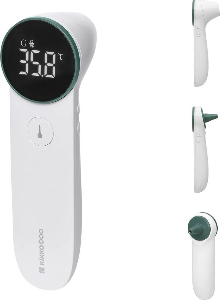Thermomètre infrarouge Kikka boo sans contact pour fièvre et biberons