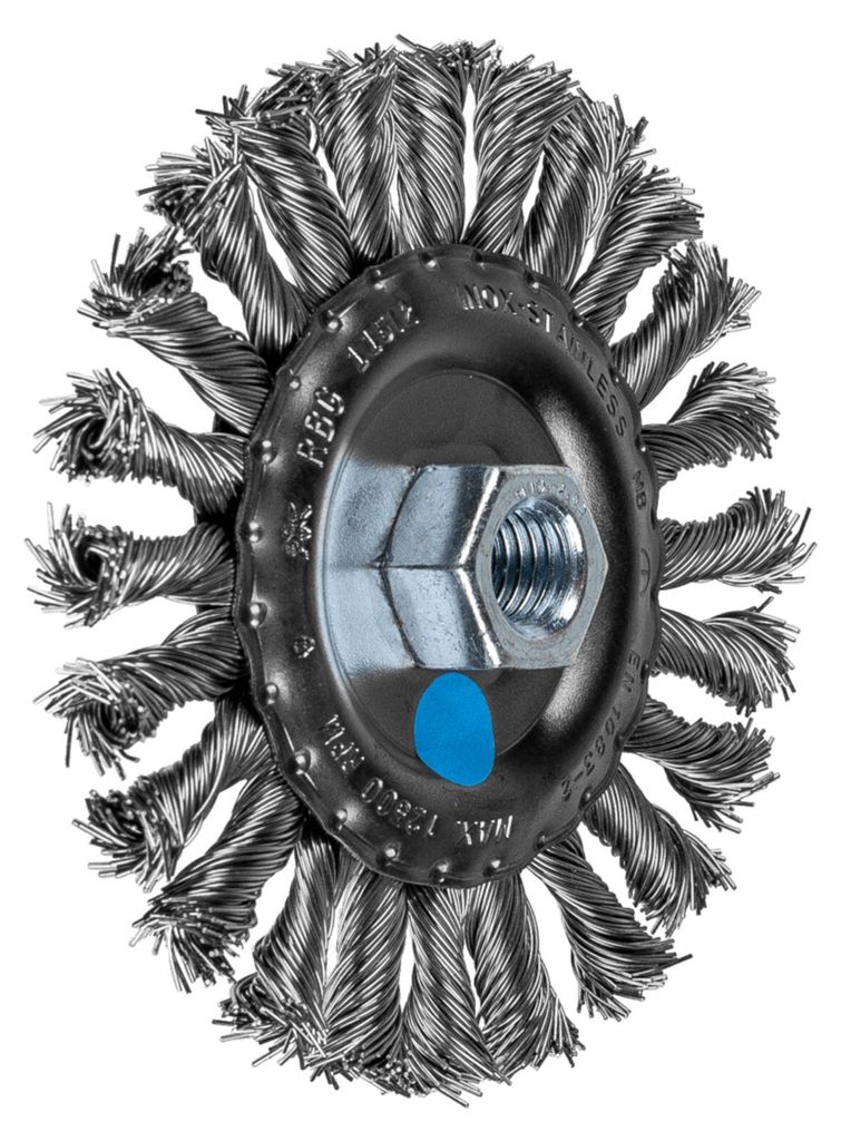 PFERD TOOLS COMBITWIST Rundbürste gezopft RBG Ø 115x12 mm M14 Edelstahl-Draht-Ø 0,50mm Winkelschleifer