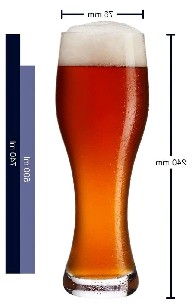 Leonardo Weizenglas mit Gravur - It's beer o'clock - Geschenk für Papa ideal als Vatertagsgeschenk - 0,5l - Bierglas Weizenbierglas als Geburtstag...