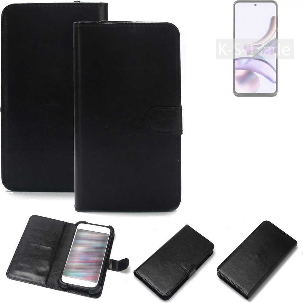 K-S-Trade Handyhülle Schutzhülle kompatibel mit Motorola Moto G13 Handy Schutz Hülle Handyhülle Bumper schwarz 1x