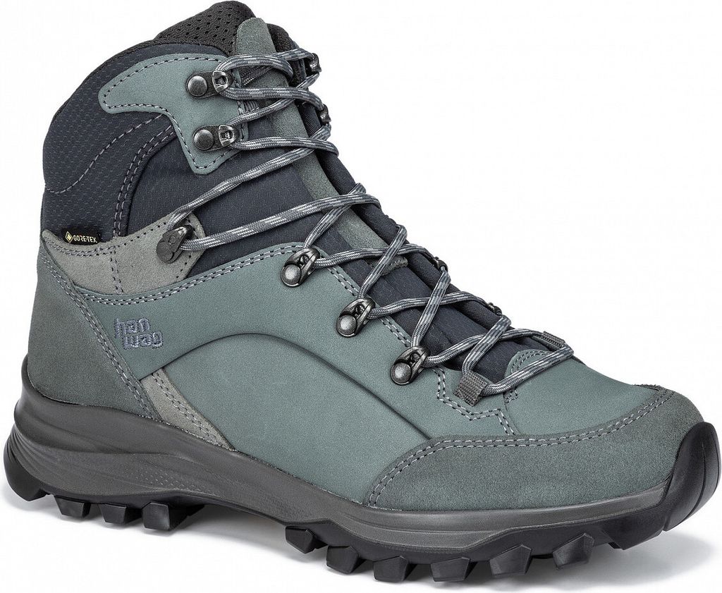 HanWag Banks Lady GTX Damen Wanderstiefel in Grün, Größe 7.5