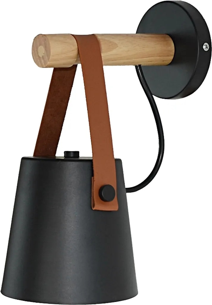 Applique de chevet en bois pour lecture avec éclairage LED indirect zen