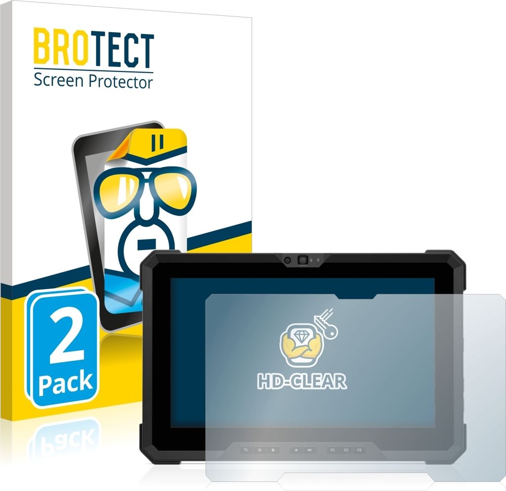 2x Für Dell Latitude 7220EX Rugged Extreme Schutzfolie Produktbild 