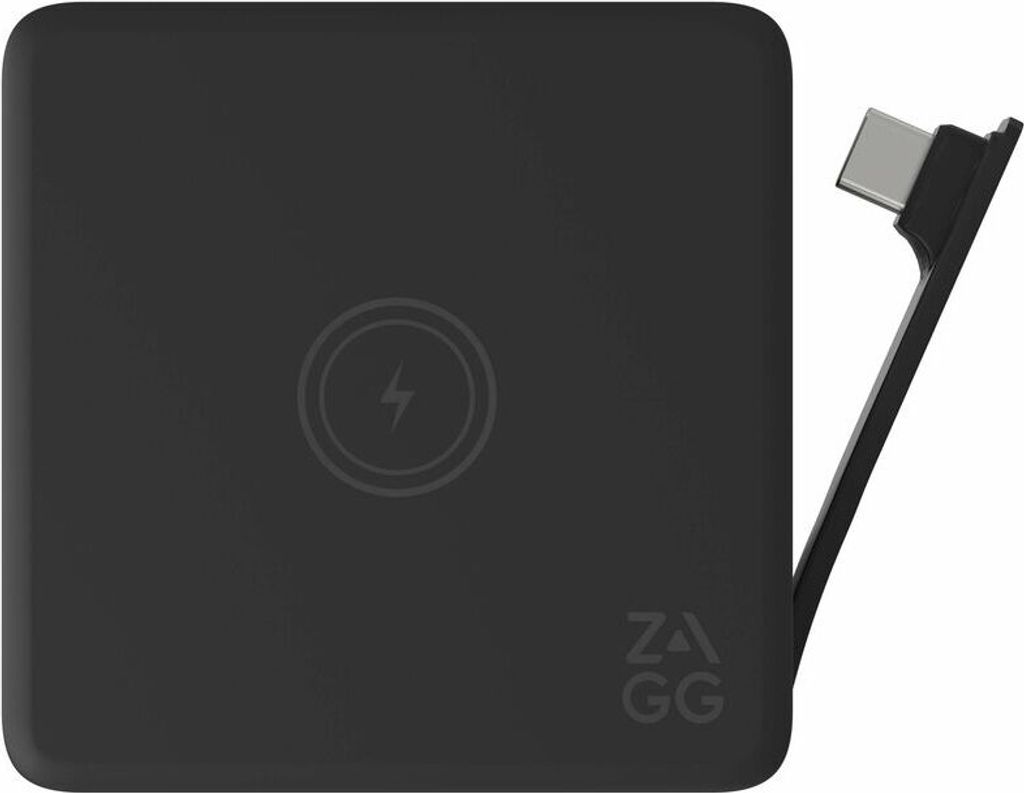 ZAGG USB-Typ C Docking Station für Notebook, Smartphone, Desktop-PC, Monitor, Flash-Laufwerk, Festplatte, Maus, Tablet - Ladefunktion - Grau, Schw...