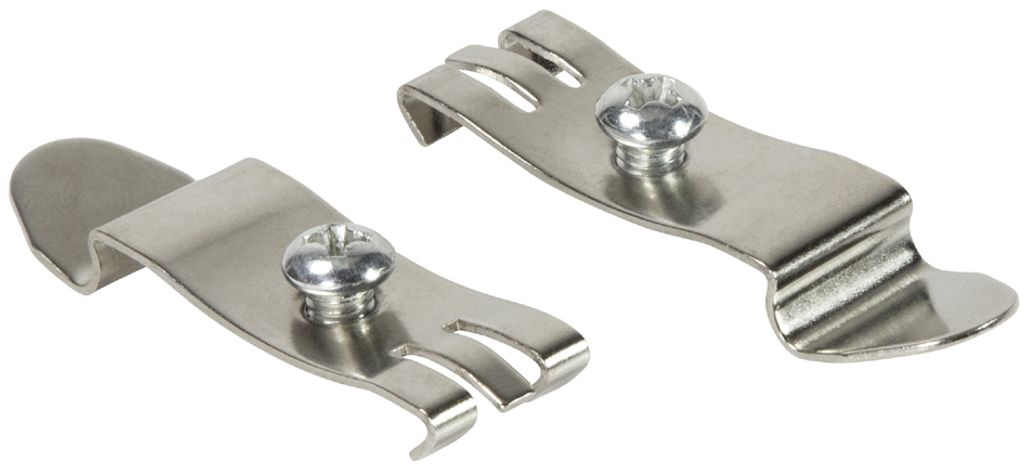 Logilink Hutschienenhalter, Metall, 2 Stück Immagine del prodotto 