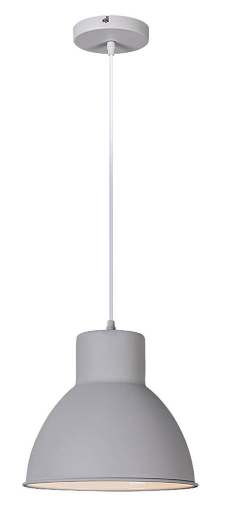 Rabalux 2577 Pendelleuchte 1 Spot Derek, E27, weiß, rund, Industriell, ø275mm