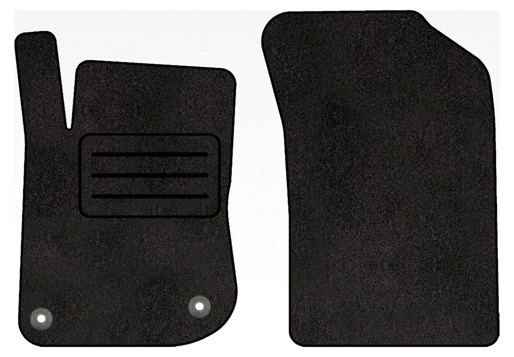 Vordere Velours-Fußmatten für Peugeot 208 (2012-2019) - 2-teilig - Passgenau