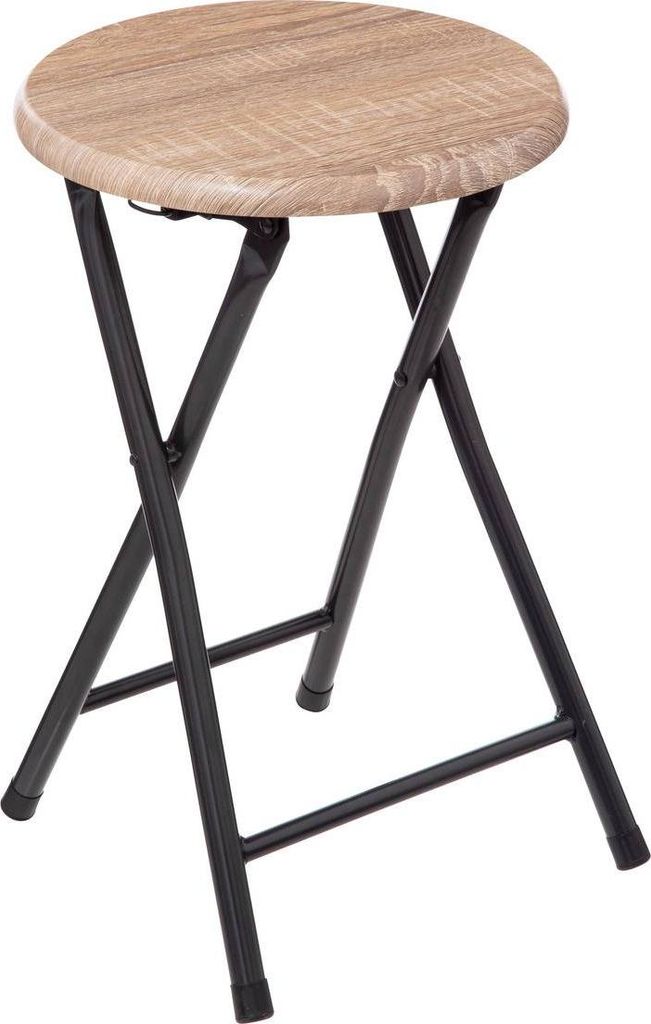 5five Simply Smart Klapphocker in Holzoptik, Sitzhocker, Immagine del prodotto 