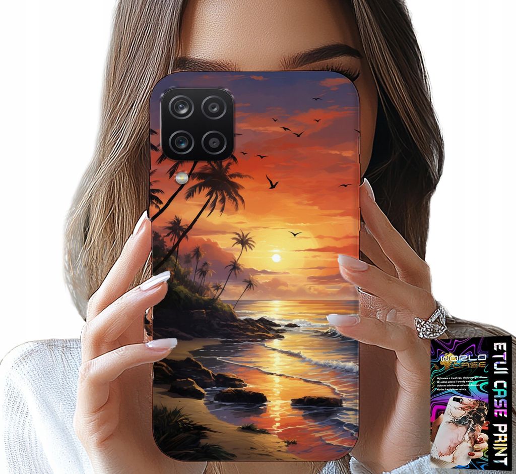 Etui Für Samsung A12 / M12 - Strand, Urlaub, Tropische Insel Etui