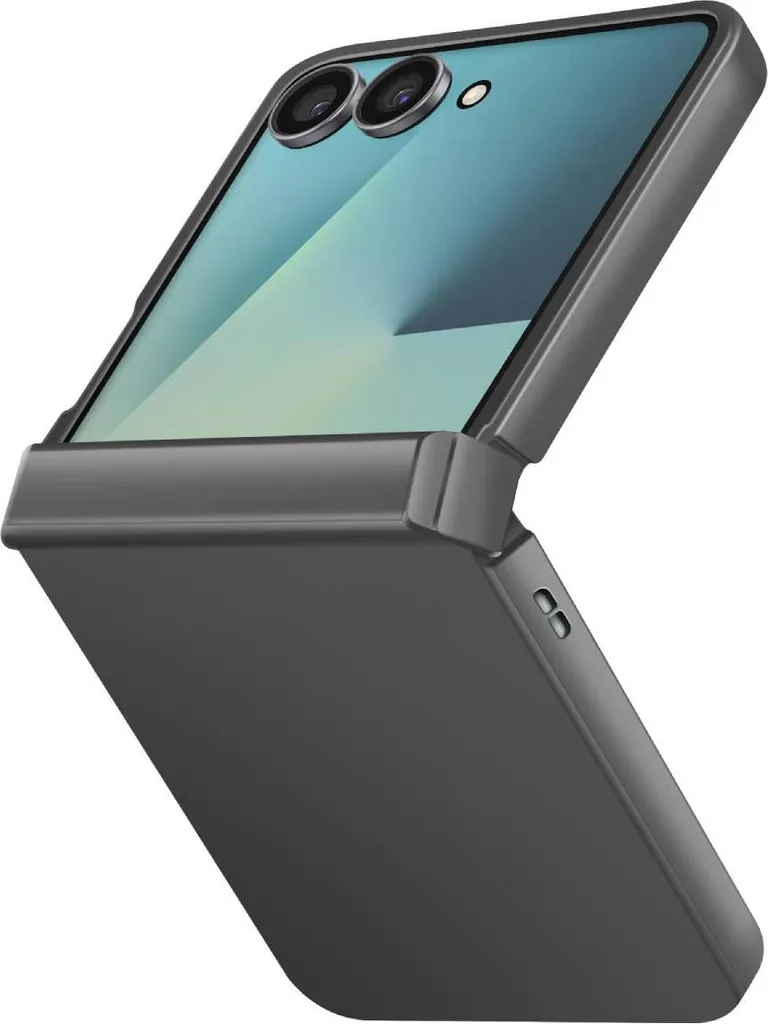 Avizar, custodia Galaxy Z Flip7 soft-touch con cerniera rinforzata, nera - 2