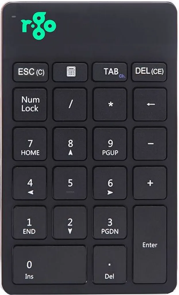 Numpad Break sans fil R-Go Tools noir avec indicateur de pause intelligent