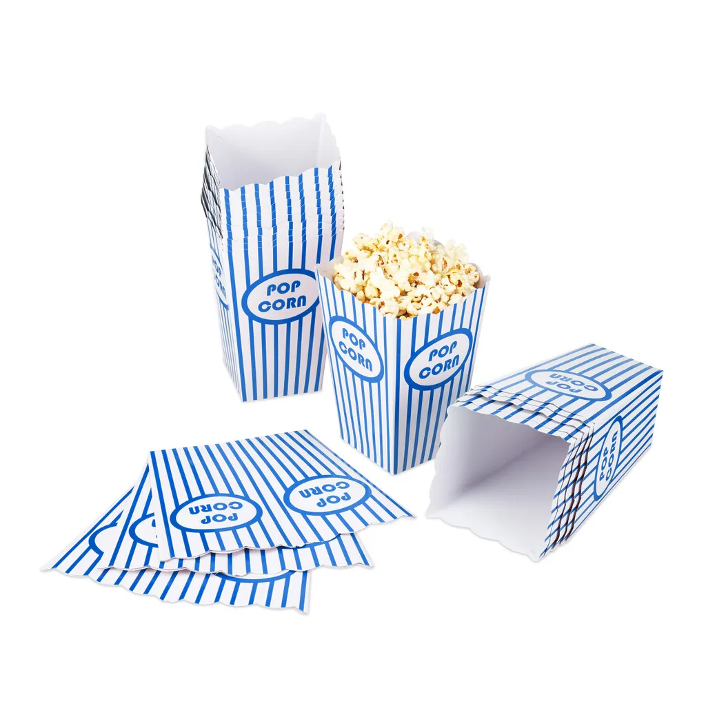 Relaxdays Cornets de Pop-corn, Lot de 144 Pièces Style Rétro Rayé - 7