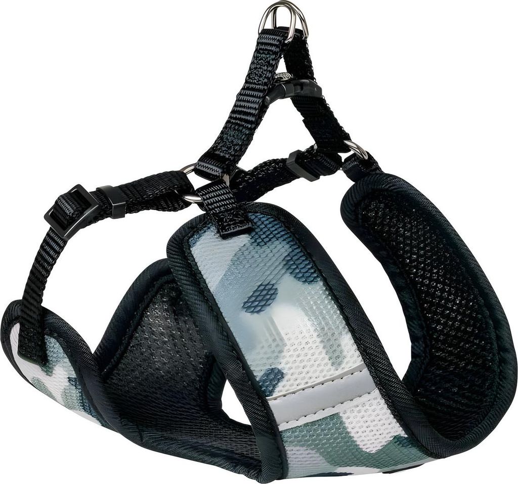Nobby Geschirr "Mesh Reflect" camouflage schwarz B: 25 mm, L: 69-83 cm + 66 cm