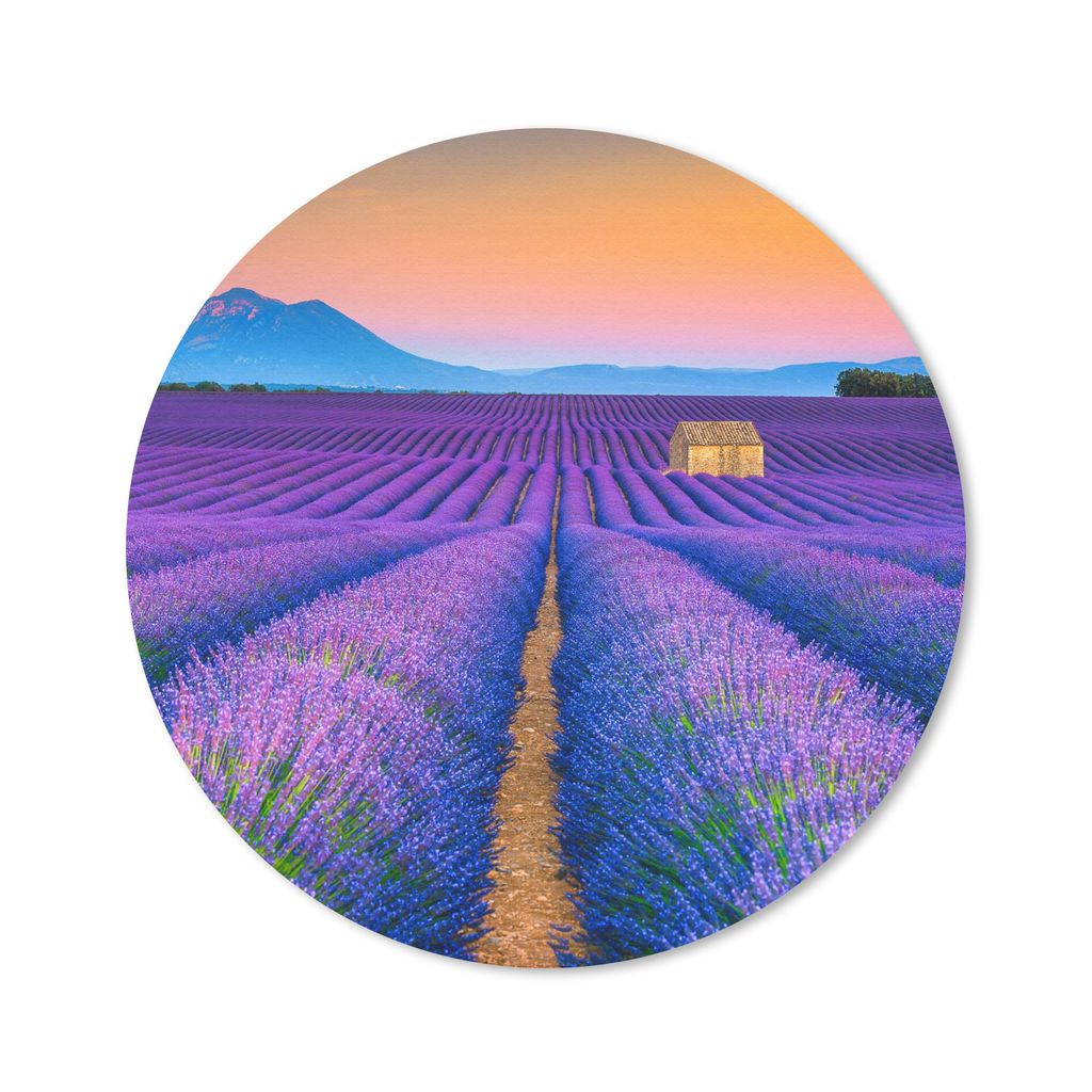 MuchoWow Mauspad Mousepad Lavendel - Lila - Blumen 30x30 cm - Mousepads - Maus Mat - Pad - Mausunterlage - Tischunterlage - Schreibtischmatten