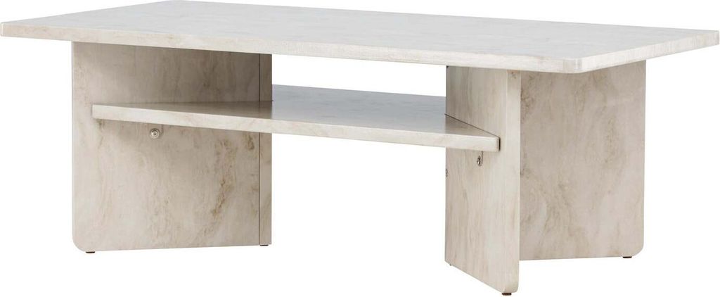 FURNLUX Couchtisch Alesund Beige 60cm / Hauptfarbe: Beige / Abmessungen: 60 x 120 x 42 cm