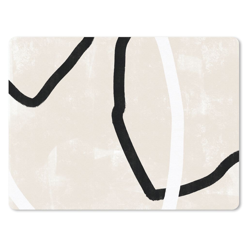MuchoWow Mauspad Mousepad Rosa - Minimalismus - Design 40x30 cm - Mousepads - Maus Mat - Pad - Mausunterlage - Anti Rutsch