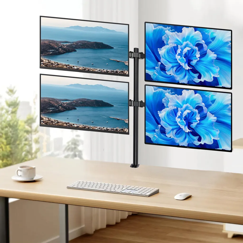 Support de bras pour écran pour bureau de trading multitâche