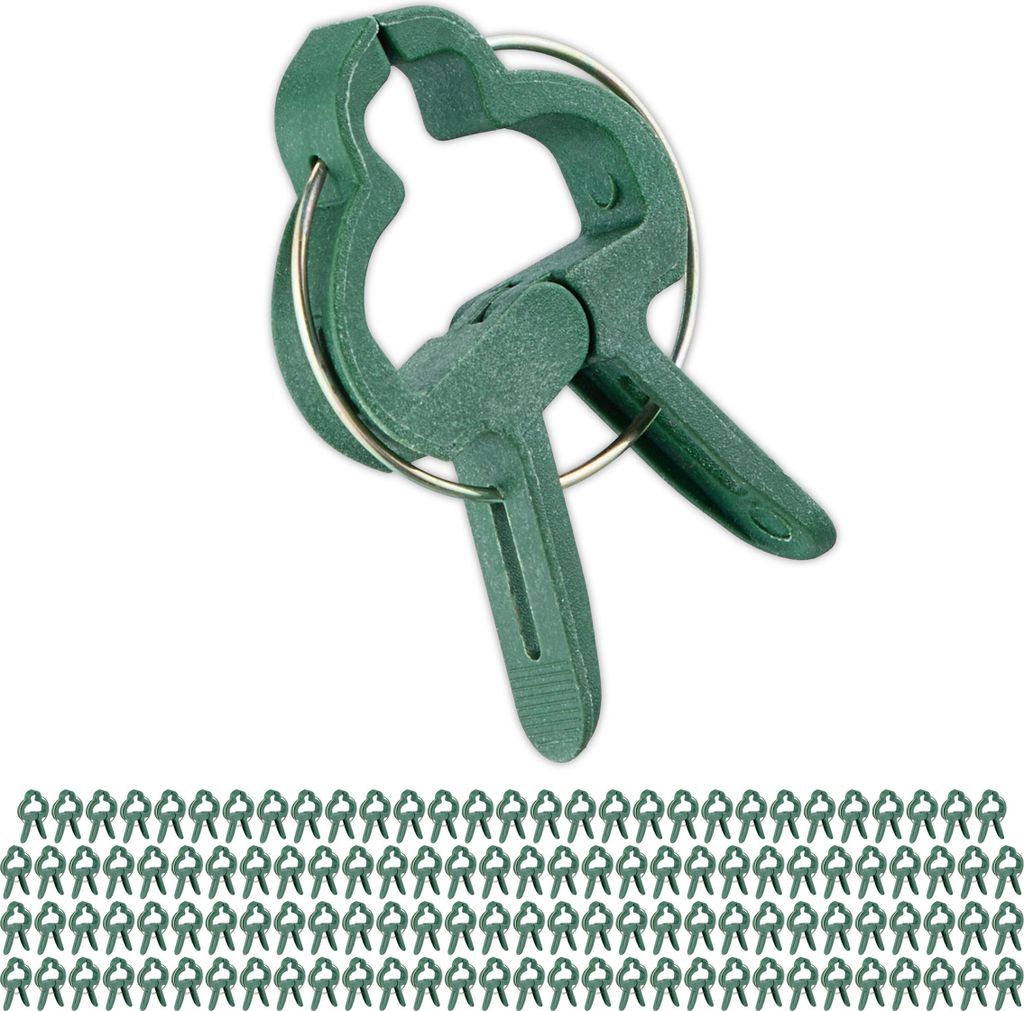 relaxdays Kleine Pflanzenclips im 120er Set