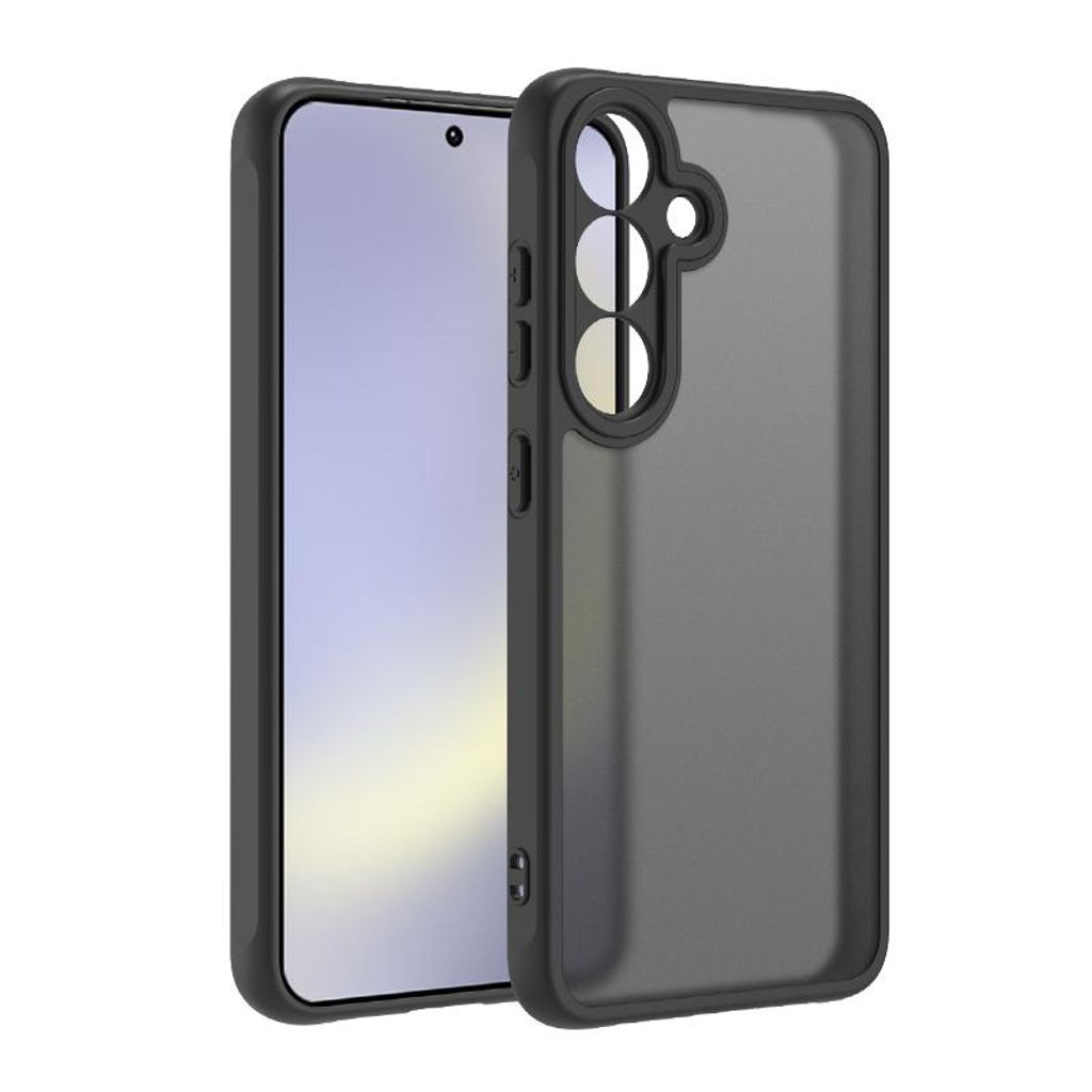 Hülle für Samsung Galaxy A56. Bumper Eckenschutz Matt Schwarz