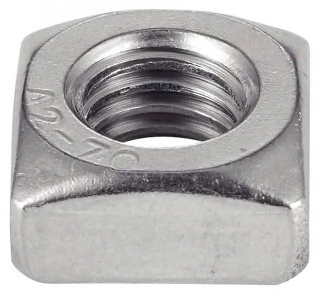 Écrou Carré M10 DIN 557 pour Profilés et Constructions en Inox A2