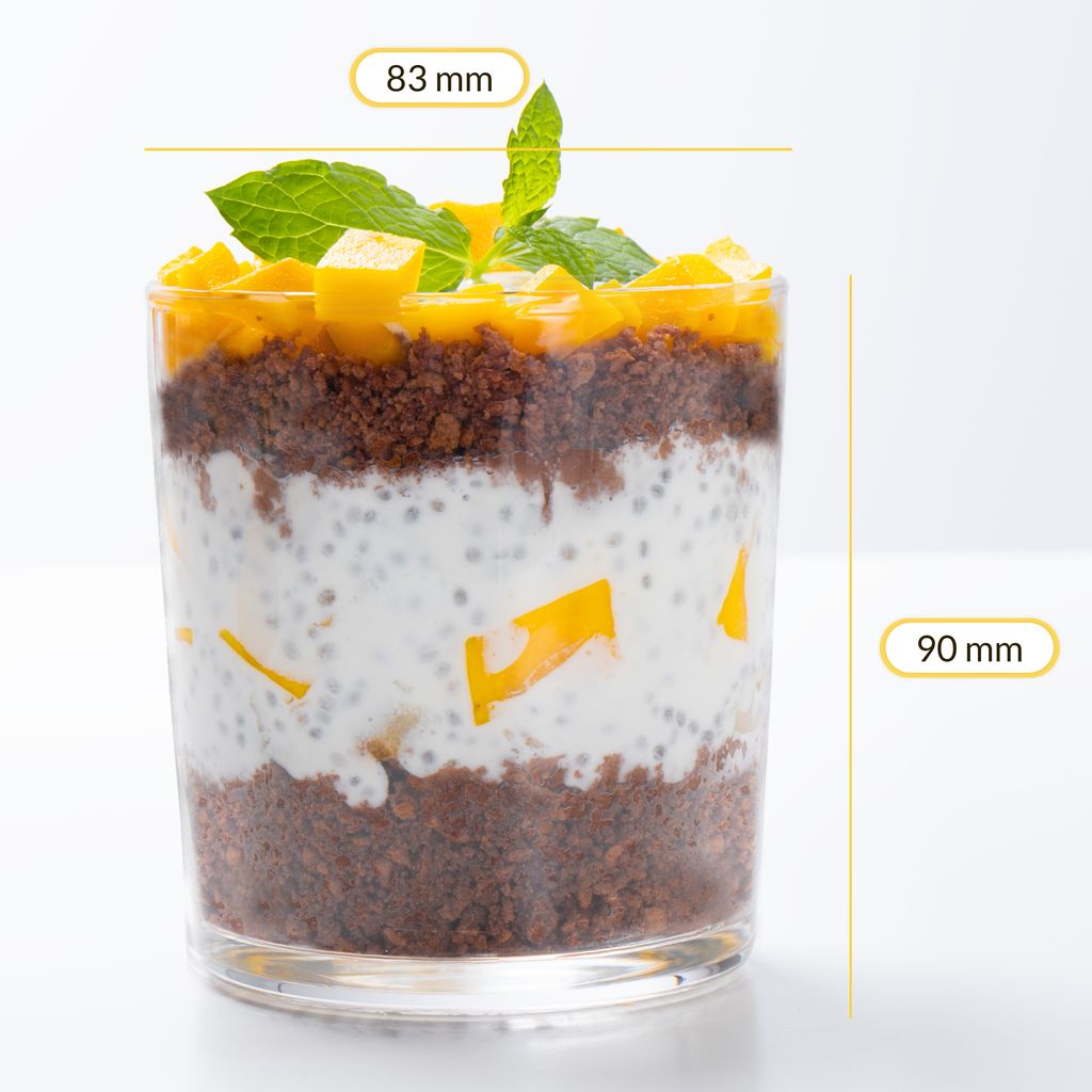 Dessertgläser 12-teiliges Set aus Glas, große Gläser für Produktbild 3