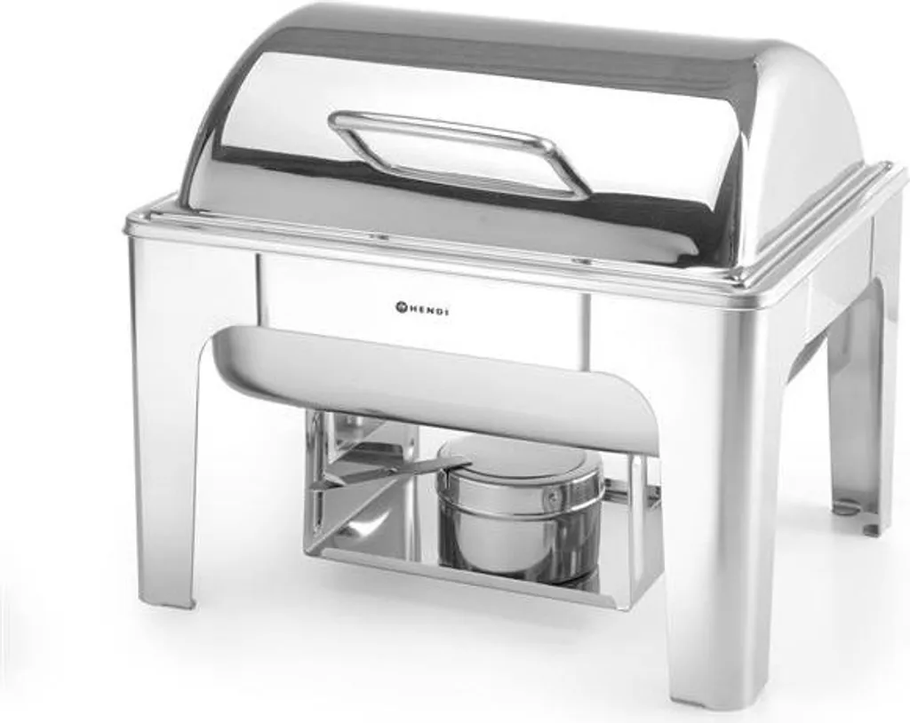 Chafing Dish Professionnel pour Buffet - Réchaud GN 1/2 Inox 4L - 8