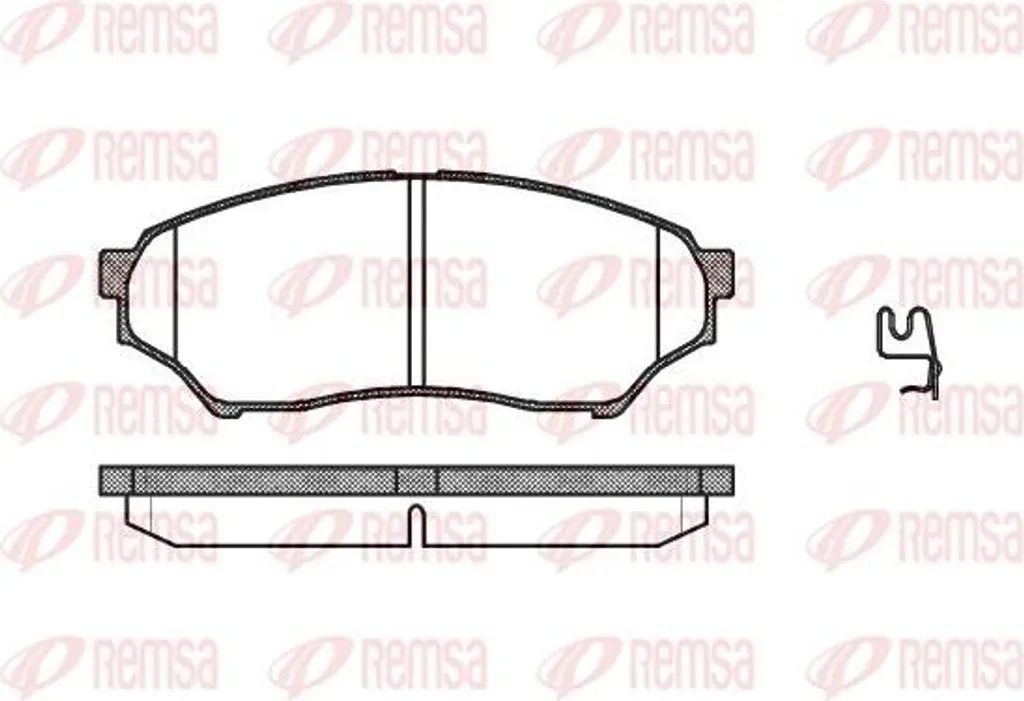 Plaquettes de Frein REMSA 0845.01 pour Pajero - Qualité OE MN102615