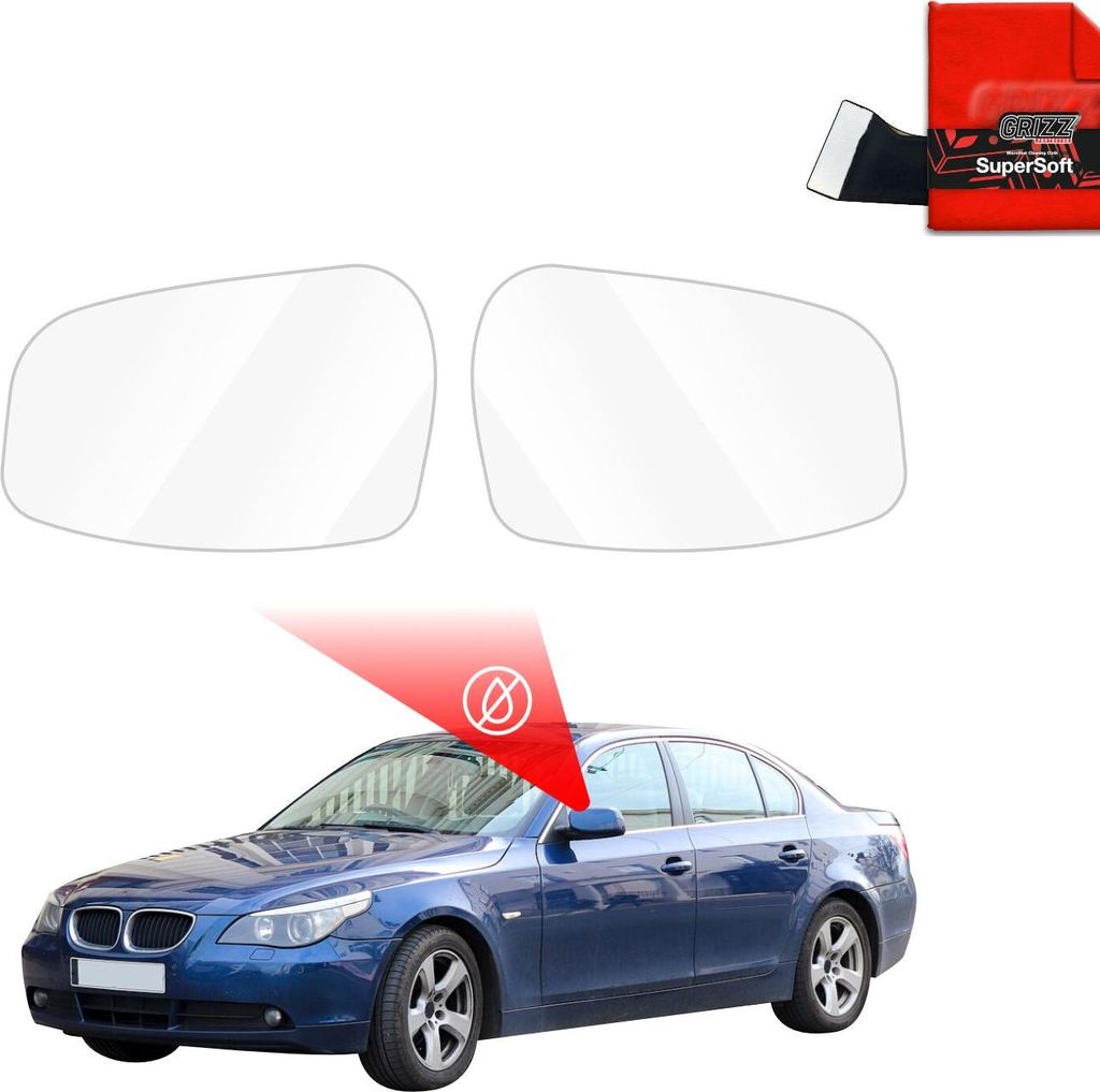 Regenschutzfolie Grizz Protector für Außenspiegel - BMW 5 E60 Sedan PreLCI (2003-2007)