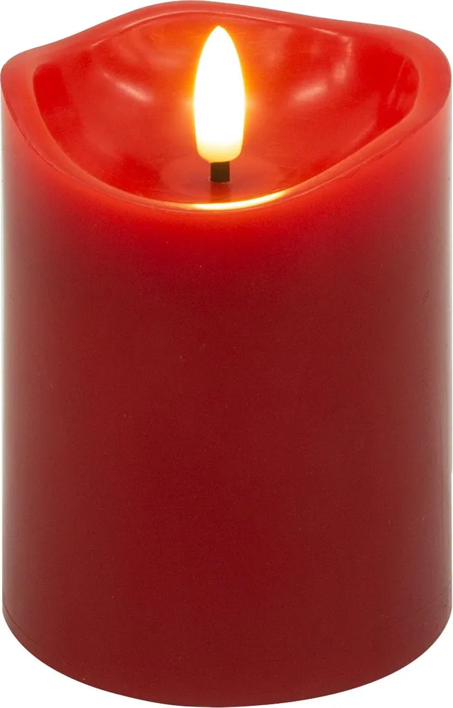 Goobay 77749 Set 4 Candele LED Cera Rossa con Timer e Stoppino 3D - 16