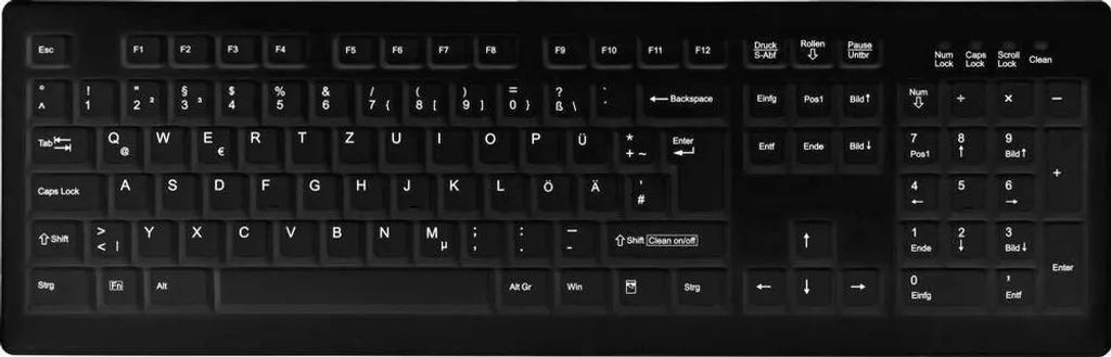 Clavier lavable USB Active Key AK-C8100 noir : la fin des microbes sur PC