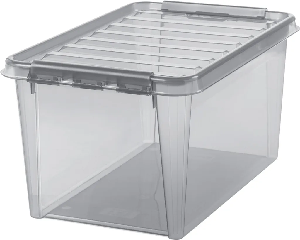 Bac de rangement en plastique 47 Litres SmartStore Colour 45 Gris