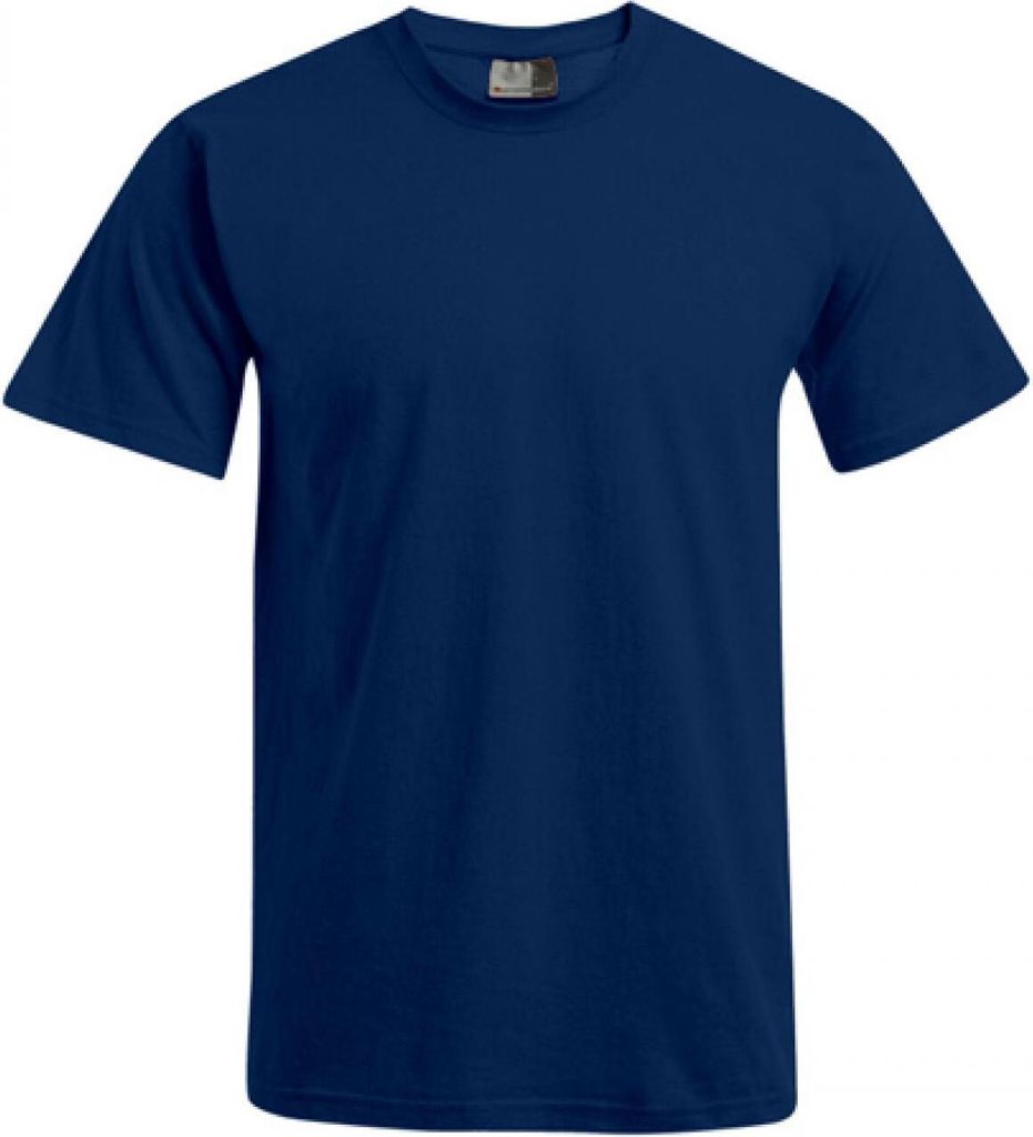 Basic T-Shirt Herren, Marineblau, XL