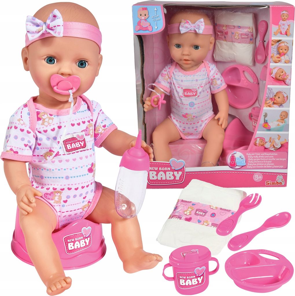 Simba New Born Baby Doll - Dětská panenka - Girl Baby Doll Obrázek produktu 16