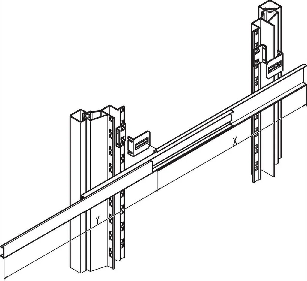 Réparer Fixation Rail Télescopique avec le Kit Schroff 21120160